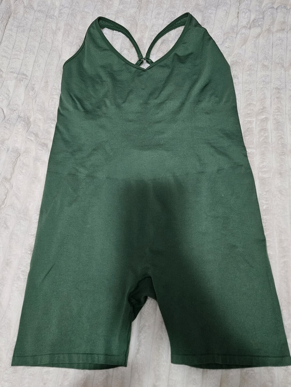 PINK Victoria's Secret Green Active Seamless Bodysuit Romper One Piece, Size XL